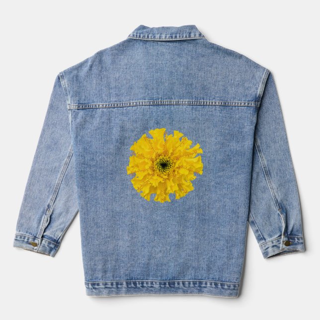 En Jean Chimie des fleurs Marigold Veste (Verso)