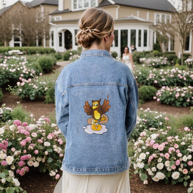 En Jean Chouette à oeufs de veste Denim (Mariage Retour)