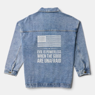 En Jean Conception Patriotique Denim Veste