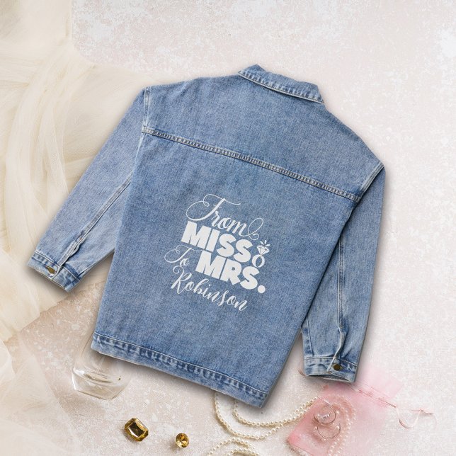 En Jean De Mlle À Mme Mariage Mariale Denim Veste (Créateur téléchargé)