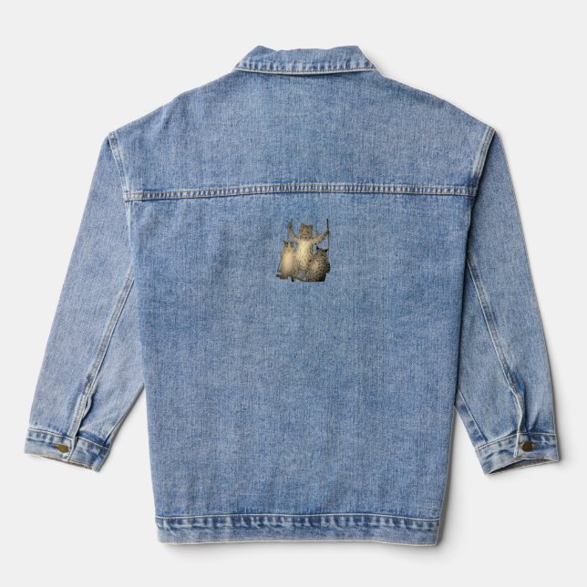 En Jean Denim Veste FEMMES ART ET DESIGN (Verso)