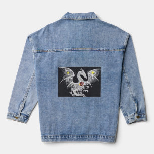En Jean Dragon Brodé Denim Delight : Veste pour femmes