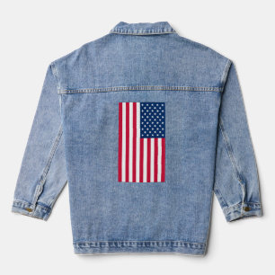En Jean Drapeau américain Denim Veste