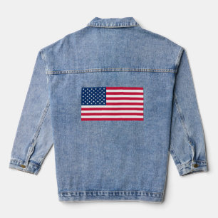 En Jean Drapeau américain Denim Veste - Patriotique