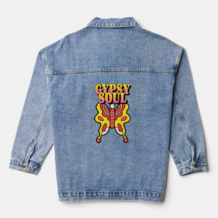 En Jean GYPSY SOUL VINTAGE BUTERFLY Denim Veste
