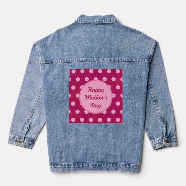 En Jean Joyeuse veste de Denim Day (Magenta & Pink) (Verso)
