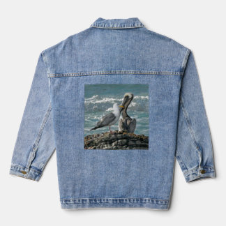 En Jean Le Pélican et sa Mouette ! Veste Denim