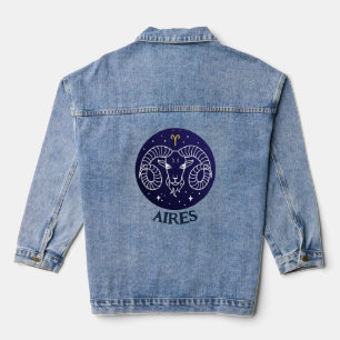 En Jean Panneau Zodiac de Buenos Aires Design Denim Veste