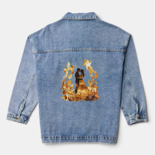 En Jean Rustique Mariage d'automne Denim Veste