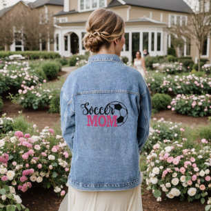 En Jean Soccer Maman Veste Denim