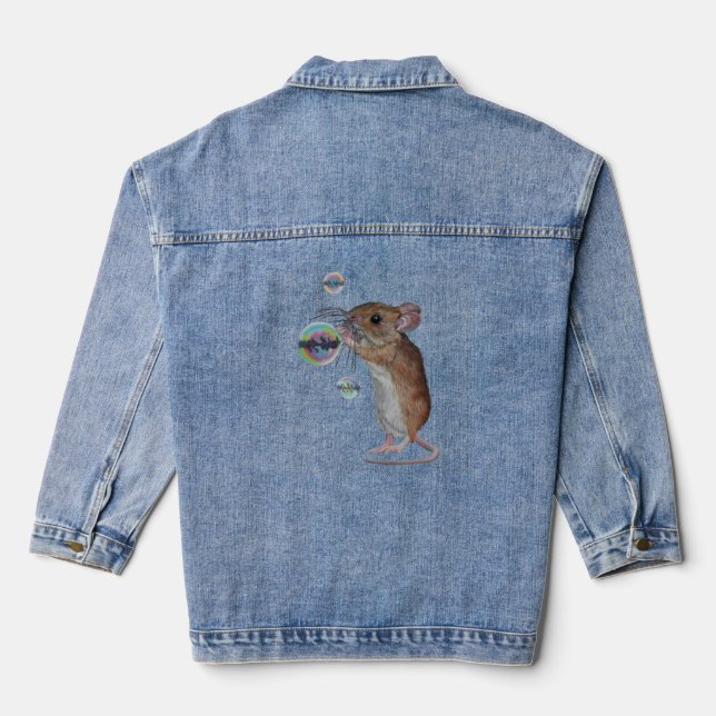 En Jean Souris et bulles veste denim (Verso)