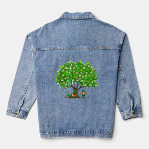 En Jean Sous la veste Denim Arbre Shamrock