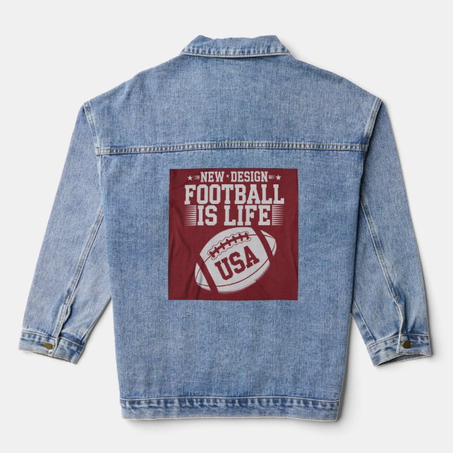 En Jean Style : Femme Denim Veste (Jean Jacket) Ce cus (Verso)