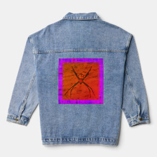 En Jean Tissereau/Pleure ici violet, Veste Denim