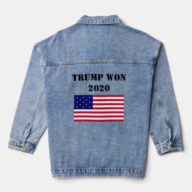 En Jean Trump remporte la veste Denim 2020 (Verso)