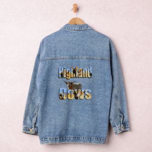 En Jean Vaches Highland, Veste Denim Dames