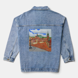 En Jean Varsovie, Pologne Veste Denim