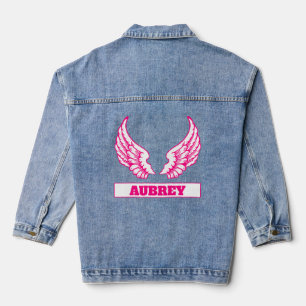En Jean Veste Angel Wings Denim