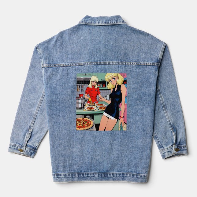 En Jean Veste Anime Denim vintage (Verso)