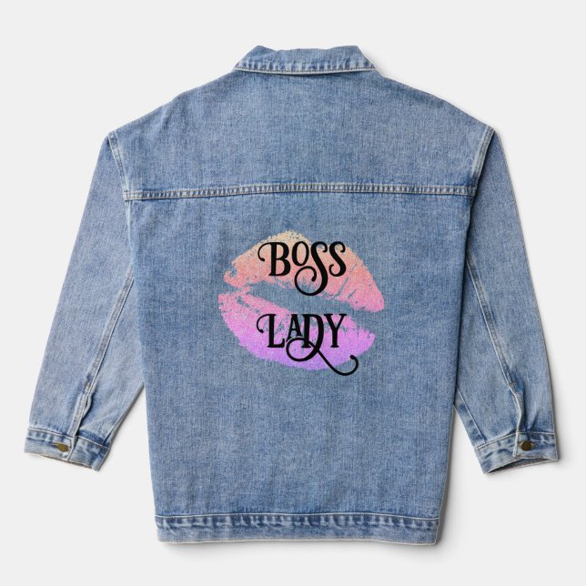 En Jean Veste Boss Lady Denim (Verso)