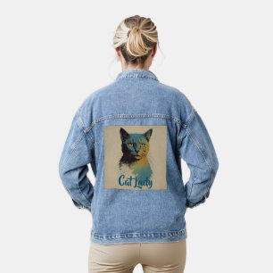 En Jean Veste Cat Lady Denim