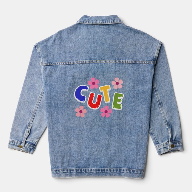 En Jean Veste Cute Denim (Verso)