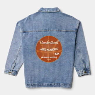 En Jean Veste de basket-ball Denim