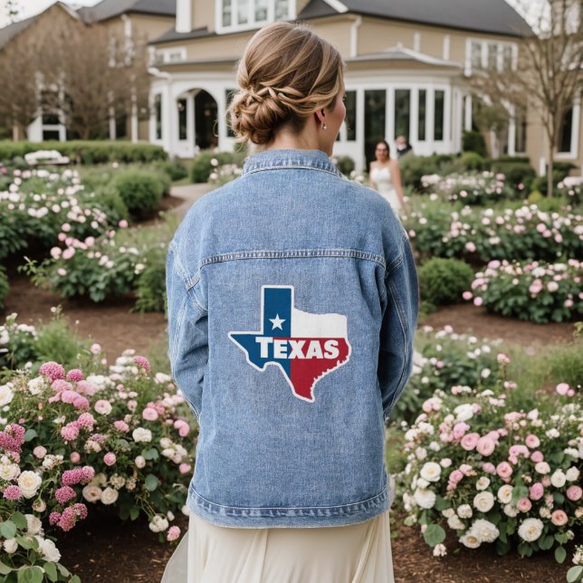 En Jean Veste de denim surdimensionnée Texas |Texas |Texas (Mariage Retour)