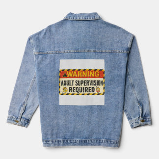 En Jean Veste de surveillance adulte