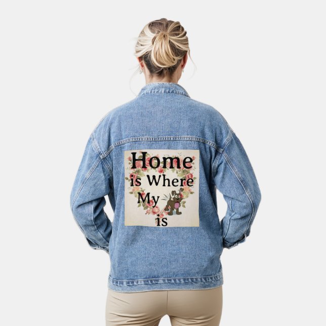 En Jean Veste Denim (Modèle)