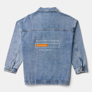 En Jean Veste Denim amusante - Texte personnalisé