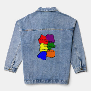 En Jean Veste Denim Autism toujours unique
