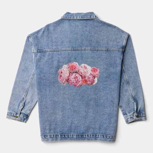 En Jean Veste Denim avec fleurs (Verso)