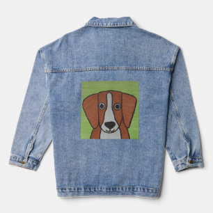 En Jean Veste Denim Beagle mignonne