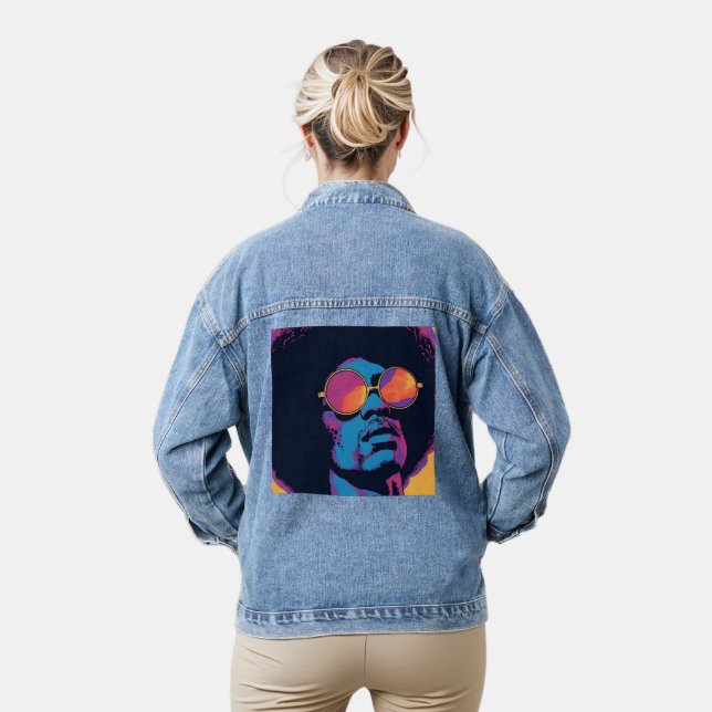 En Jean Veste Denim cool/Retro (Modèle)