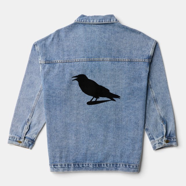 En Jean Veste Denim CROW (Verso)