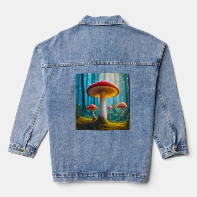 En Jean Veste Denim de champignon mellow (Verso)