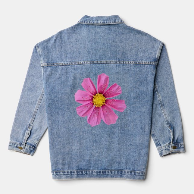 En Jean Veste Denim de chimie des fleurs (Verso)