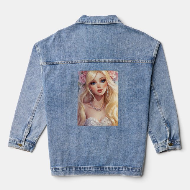 En Jean Veste Denim de mariée (Verso)