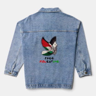 En Jean Veste Denim de Palestine libre