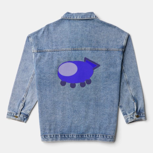 En Jean Veste Denim de vaisseau bleu (Verso)