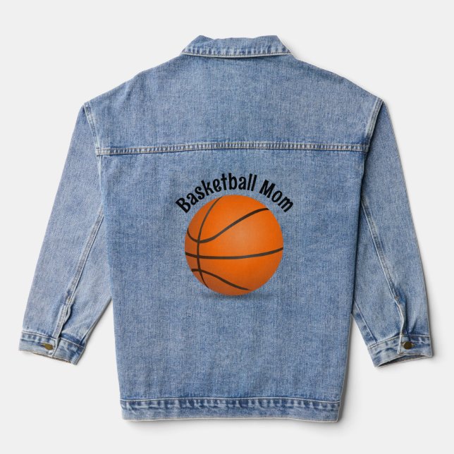 En Jean Veste Denim Design de basket-ball (Verso)