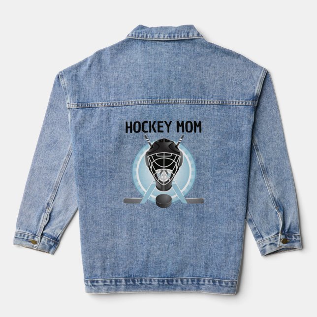 En Jean Veste Denim Design de hockey (Verso)