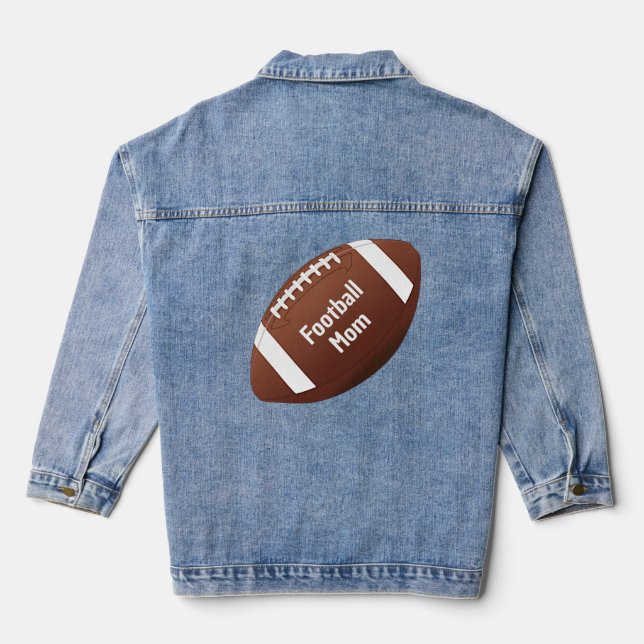 En Jean Veste Denim Design Football (Verso)