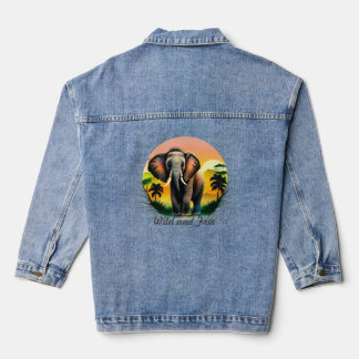 En Jean Veste Denim Elephant Femme