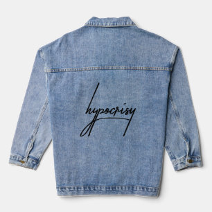 En Jean Veste Denim féminin d'hypocrisie
