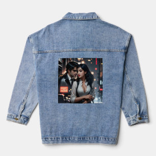 En Jean Veste Denim Femme d'Art numérique Parfait