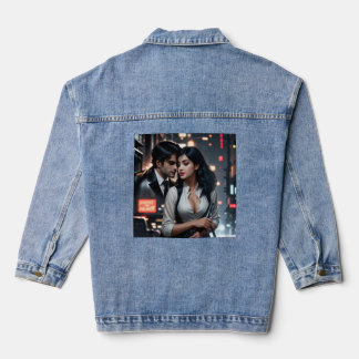 En Jean Veste Denim Femme d'Art numérique Parfait