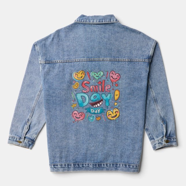 En Jean Veste Denim Femme (Jean Jacket) (Verso)