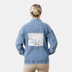 En Jean Veste denim femme Ours polaire
